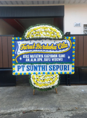 Papan Bunga Duka di Pendowo